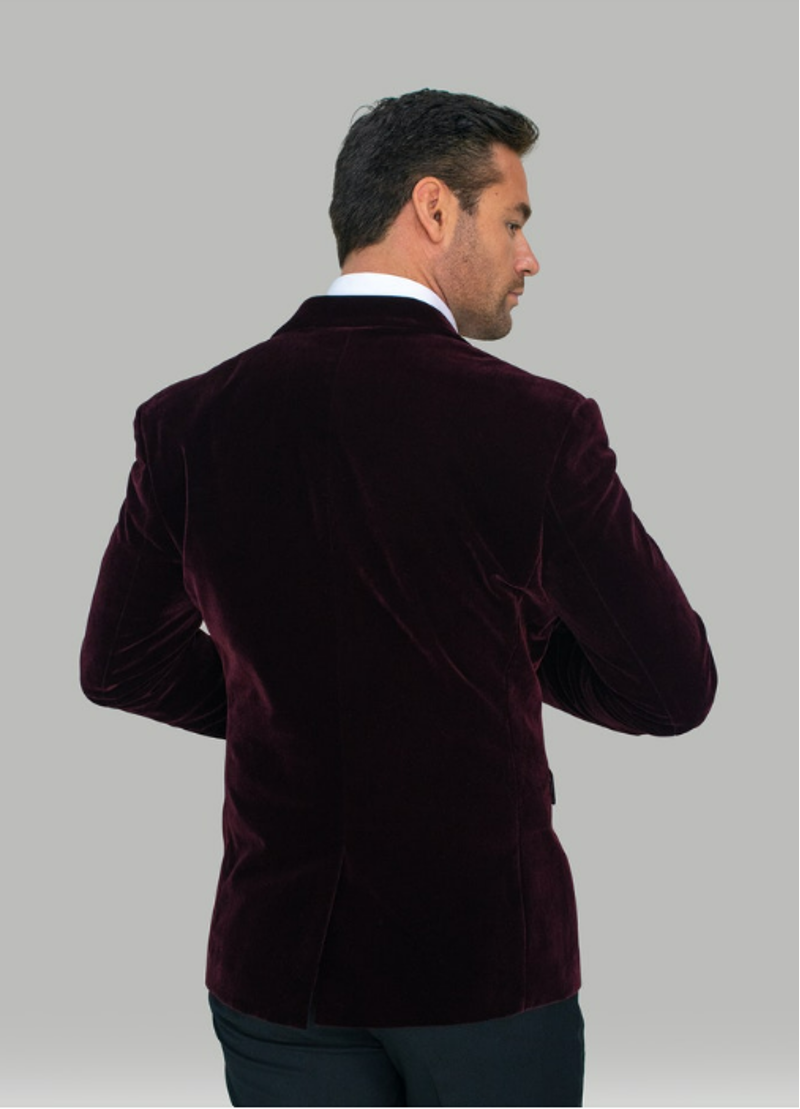 Cavani Rosa Wine Jacket Velvet-1